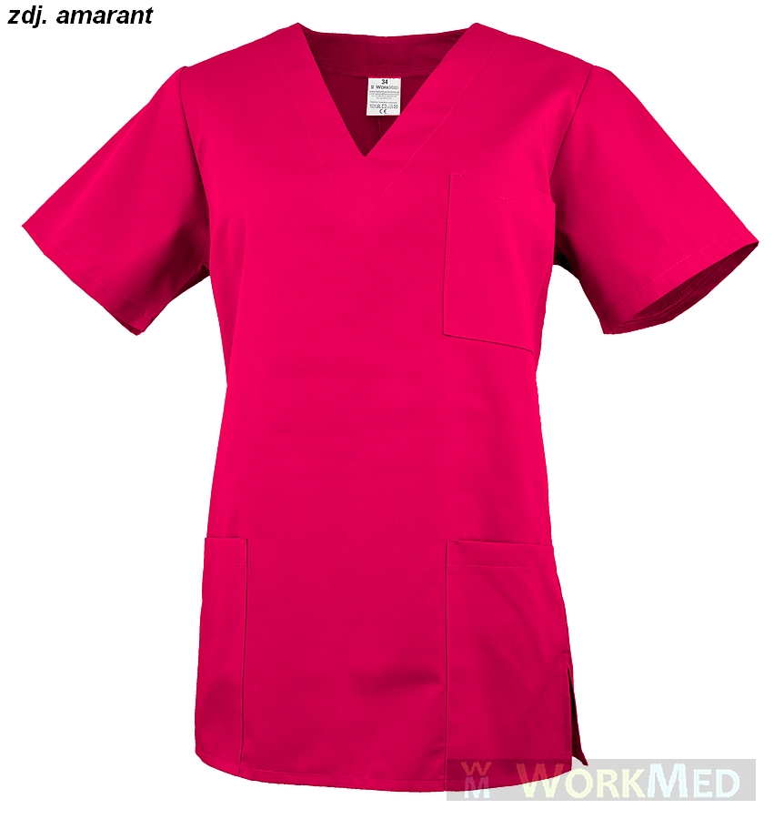 Bluza damska medyczna kolor amarant model WB-4020