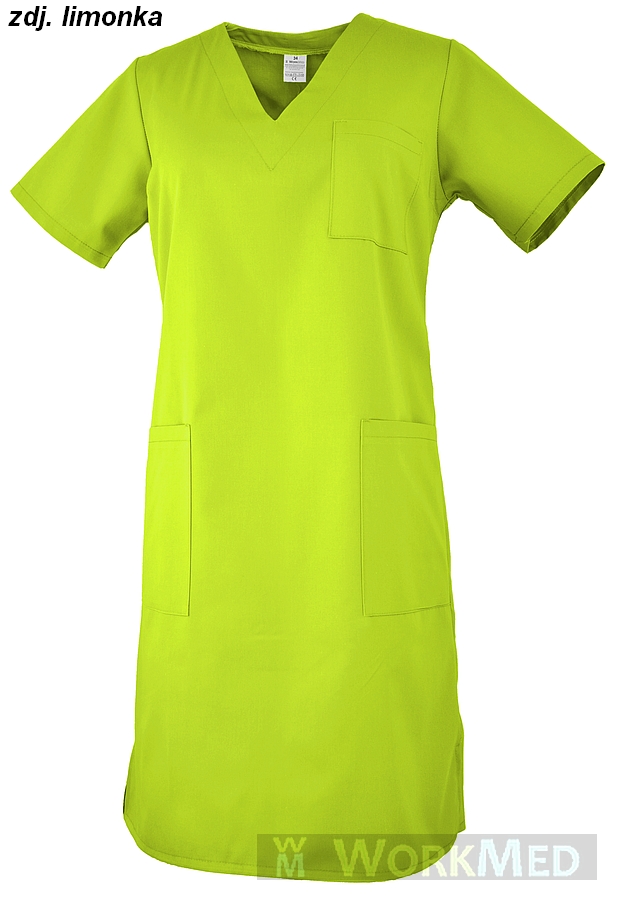Sukienka medyczna kolor limonka model WS-4020