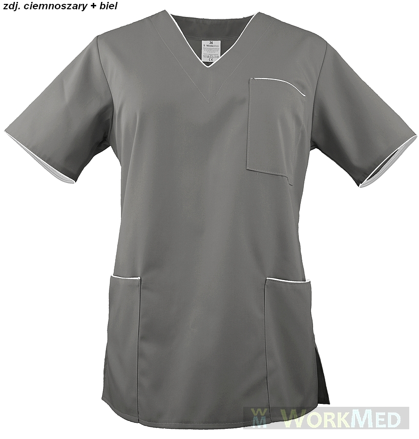 Bluza damska medyczna kolor szary model WB-4021