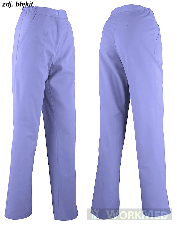 Spodnie damskie medyczne kolor błękit model WE-020