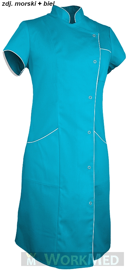 Sukienka medyczna kolor morski model WS-7011