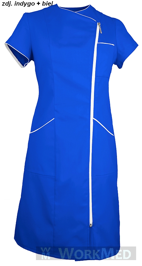 Sukienka medyczna kolor indygo model WS-7020